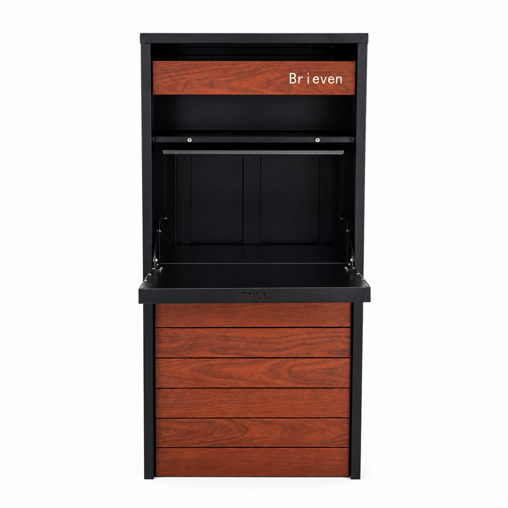 RIDGEWOOD Parcel Pilaar Letterbox - Grijs