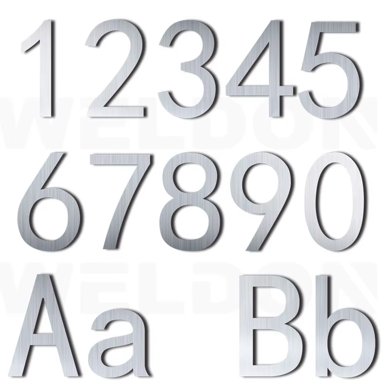 RVS Huisnummers en Letters