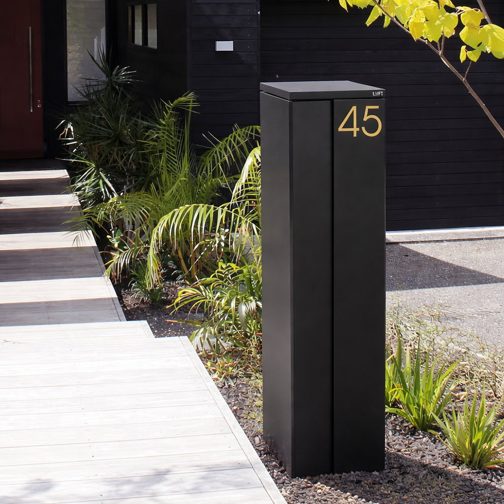 SENTINEL Pakketbrievenbus Modern Zwart - 1020x290x385mm